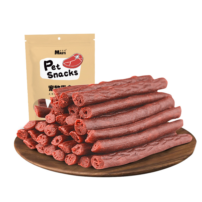 500 g de nourriture pour animaux de compagnie, snacks pour chiens et chats, lanières de bœuf, récompense pour l'entraînement molaire, snacks sains et délicieux, fournitures pour animaux de compagnie